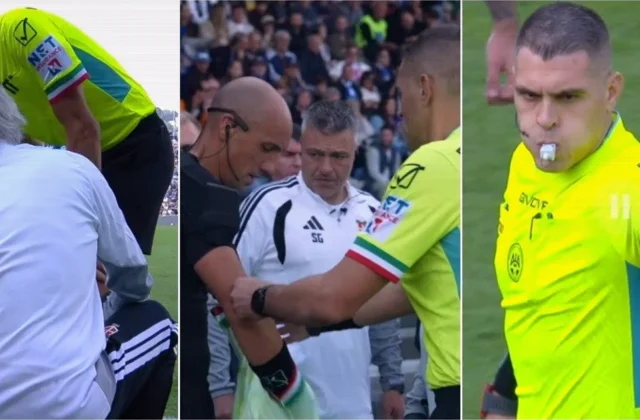 Referee Michael Fabbri Forced Off Injured During Como vs Roma