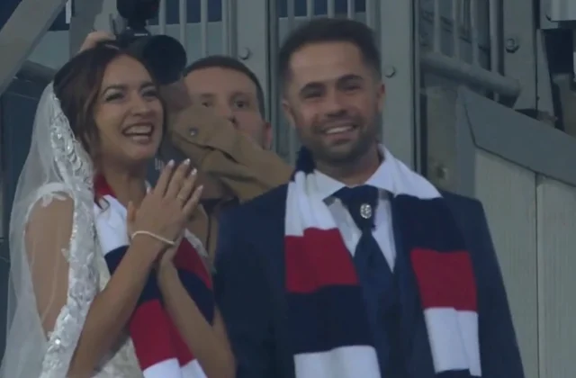 Newlyweds Celebrate Wedding Day at Cagliari Before Juventus Clash