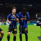 Inter Beat Shakhtar 1-0 Despite Bastoni Red Card for First League Win