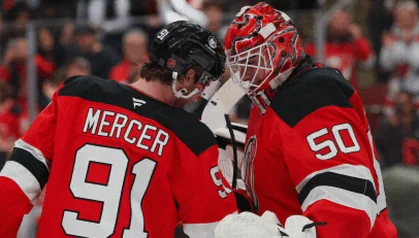 Jets Send Connor Hellebuyck to Devils in Deal Headlined by Dawson Mercer
