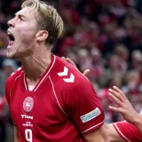 Rasmus Højlund Copies Ronaldo Celebration in Denmark-Portugal Clash
