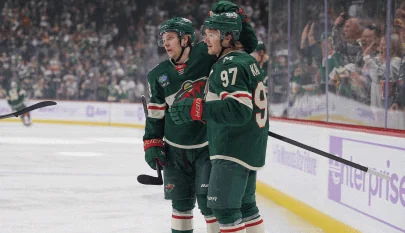 Kaprizov Takes Sole NHL Goal Lead as Wild Beat Blue Jackets 2-1