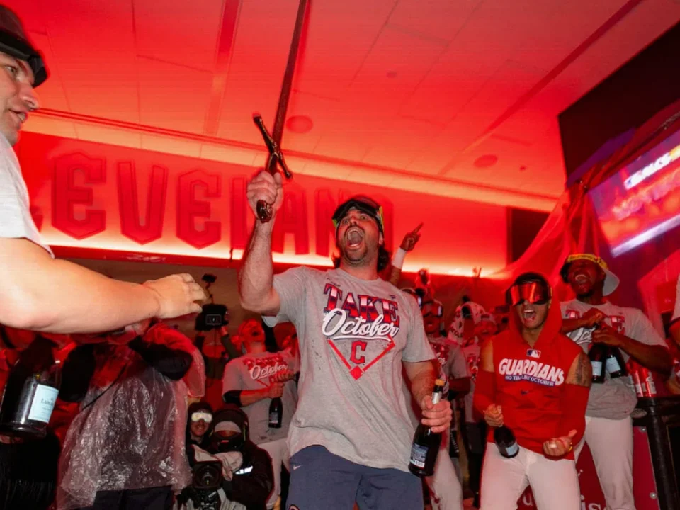 Austin Hedges’ Sword Ritual Caps Guardians’ ALCS Clinch