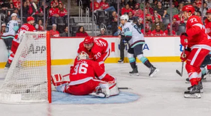 Frederick Gaudreau’s Two Goals Power Kraken Past Red Wings 6-3