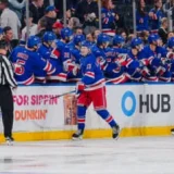 Lafreniere’s Hat Trick Powers Rangers Past Islanders for Fourth Straight Win
