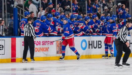 Lafreniere’s Hat Trick Powers Rangers Past Islanders for Fourth Straight Win