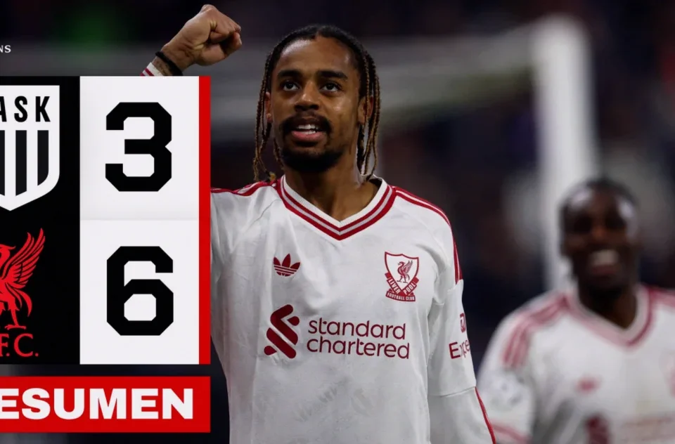 Barcola Hat-Trick Powers Liverpool to 6-3 Win Over LASK