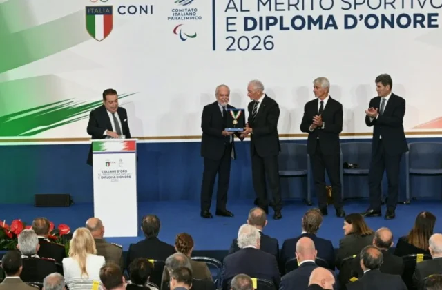 Napoli Receive CONI’s Top Honour as De Laurentiis Hails Club Revival