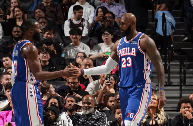 LeBron Debuts for 76ers with 10 Points, 5 Assists vs. Nets