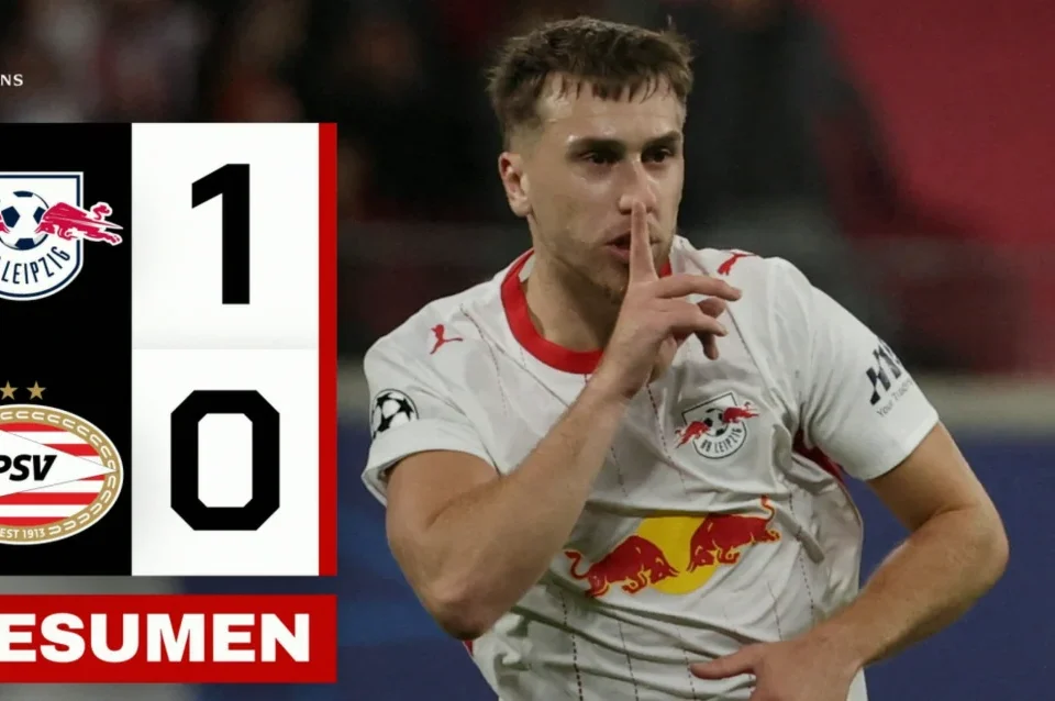Brajan Gruda’s Late Strike Earns RB Leipzig 1-0 Win Over PSV