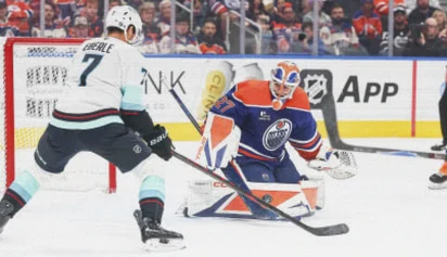 Devon Levi Steadies Oilers in Win Over Kraken