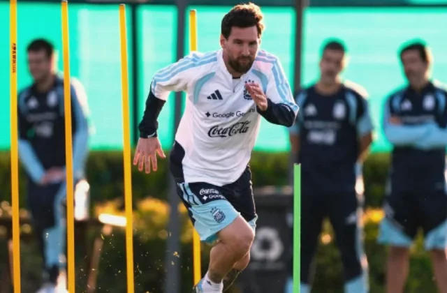 Lionel Messi Holds Final Argentina Training Before Benin Farewell