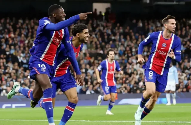 PSG Beat Manchester City 4-2 After Dominant First Half at the Etihad