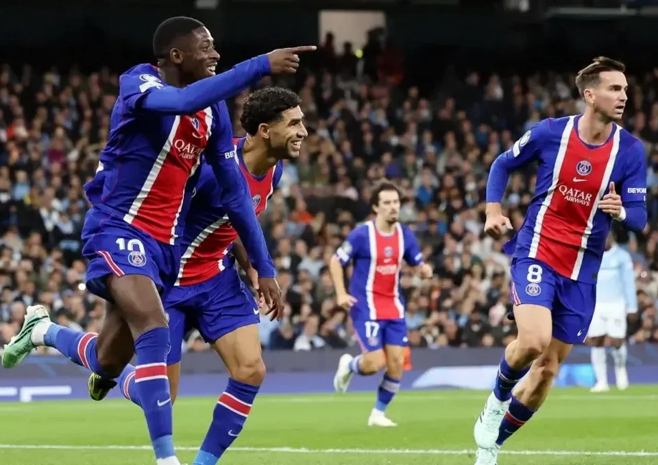 PSG Beat Manchester City 4-2 After Dominant First Half at the Etihad