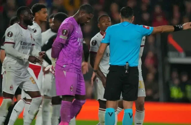 Mike Maignan Explains Red Card After Milan’s Europa League Loss