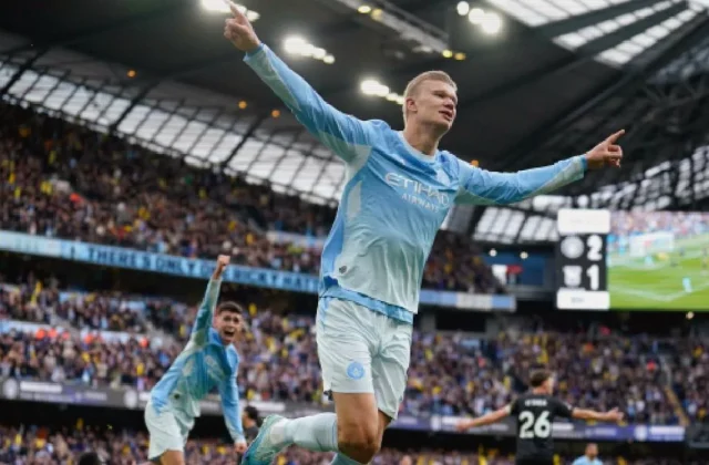 Haaland Double Keeps Manchester City Perfect With Ipswich Win