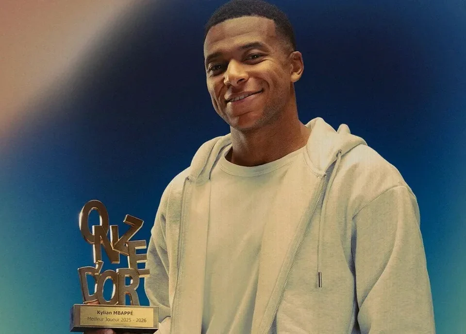 Kylian Mbappé Wins 2026 Onze d’Or After Standout Real Madrid Season