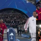 Mbappé and Roma’s Koné Share Playful Pre-Match Moment at the Olimpico