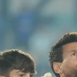 Lionel Messi Comforts Tearful Son Thiago After Argentina Farewell