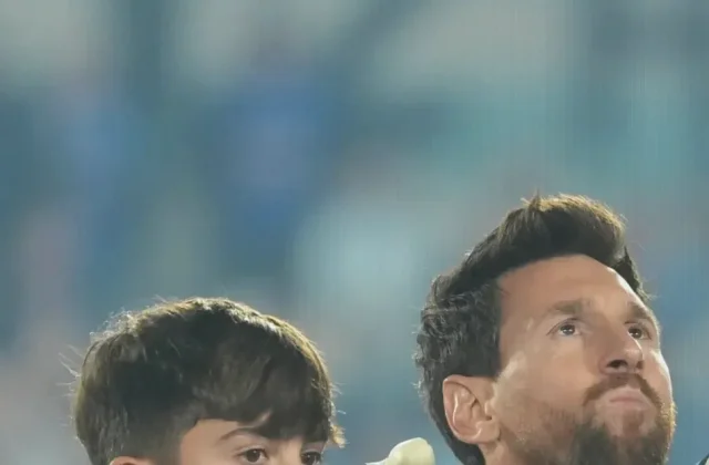 Lionel Messi Comforts Tearful Son Thiago After Argentina Farewell