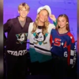Colombe Jacobsen-Derstine Watches Ducks-Rangers Game at MSG