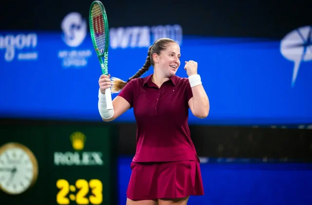Ostapenko Saves Three Match Points to Rally Past Pegula in Wuhan