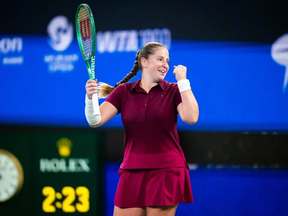 Ostapenko Saves Three Match Points to Rally Past Pegula in Wuhan