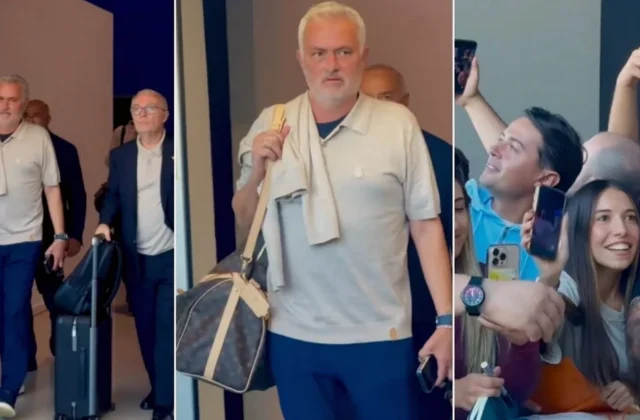 Roma Fans Welcome Mourinho Back at Fiumicino with Real Madrid