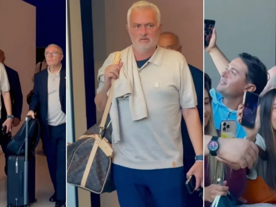 Roma Fans Welcome Mourinho Back at Fiumicino with Real Madrid