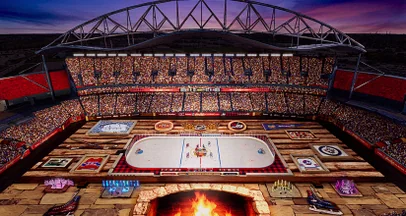 Jets-Canadiens Heritage Classic Turns Princess Auto Stadium Into a Canadian Cabin