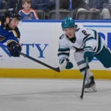 Will Smith May Step Up for Sharks Against Blues as Celebrini Sits