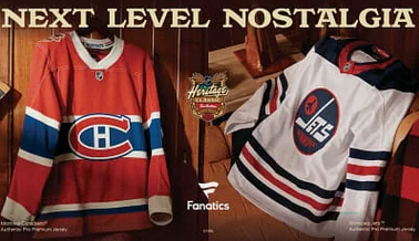 Jets, Canadiens Reveal Throwback Looks for 2026 Heritage Classic