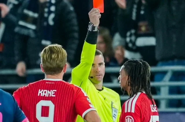 Olise Red Card Costs Bayern as Viking Snatch Late Champions League Draw
