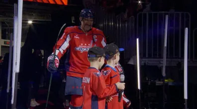 Ovechkin’s Sons Introduce Capitals Captain for Final Home Opener