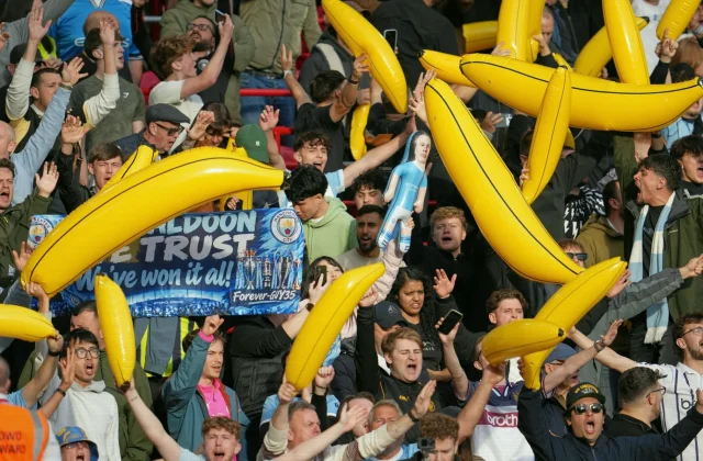 Manchester City Fans Revive Inflatable Banana Tradition at Anfield