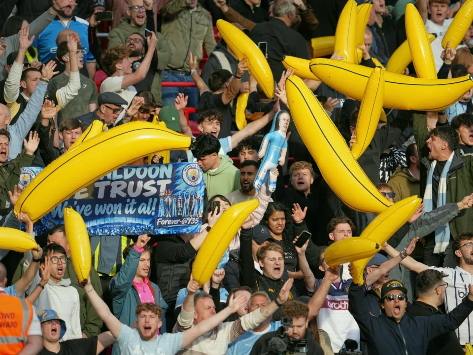 Manchester City Fans Revive Inflatable Banana Tradition at Anfield