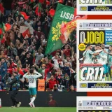 Portugal Beat Denmark 4-2 After Ronaldo’s Departure in Nations League