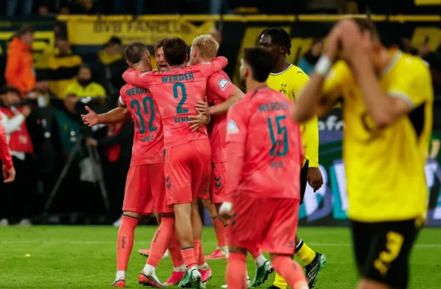 Dortmund Blow Two-Goal Lead in Late 2-2 Draw at Werder Bremen