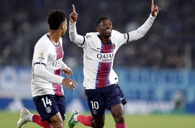 Dembélé Inspires PSG Comeback Win Over Strasbourg to Top Ligue 1