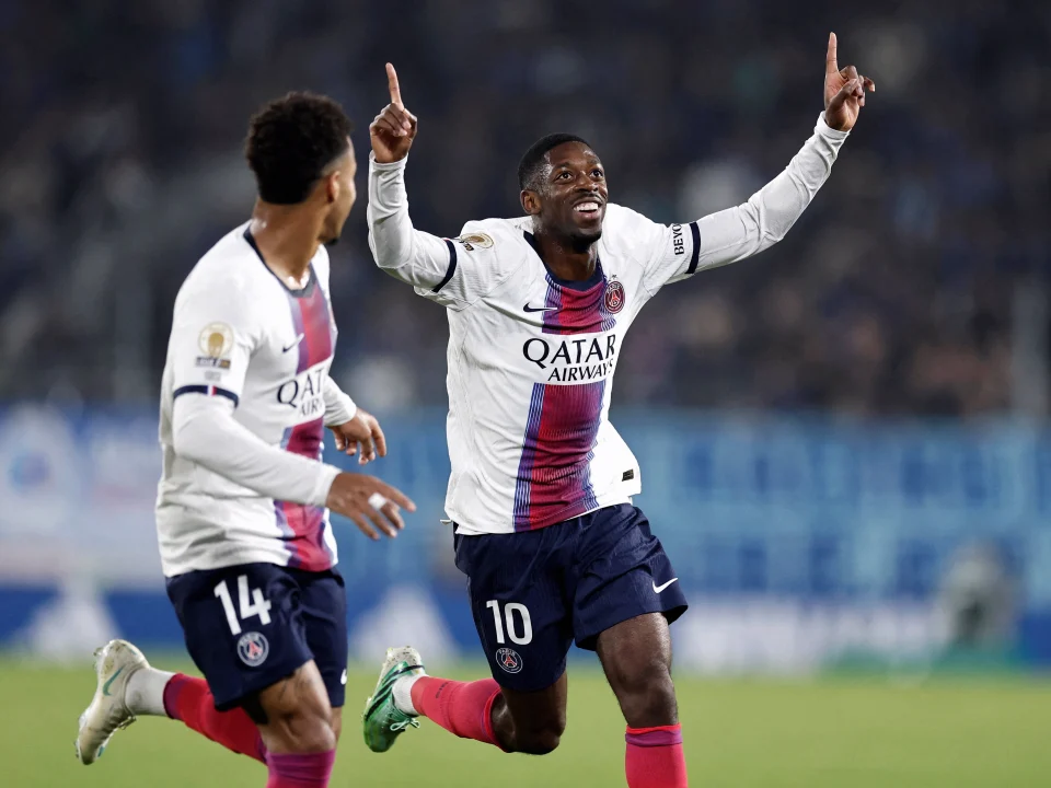 Dembélé Inspires PSG Comeback Win Over Strasbourg to Top Ligue 1