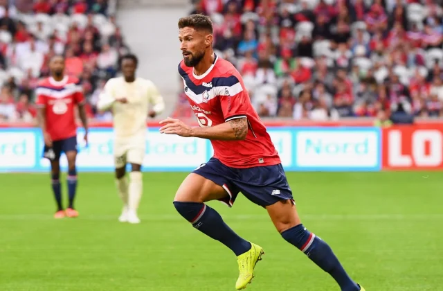 Olivier Giroud Battles Ankle Pain as Lille Farewell Season Nears