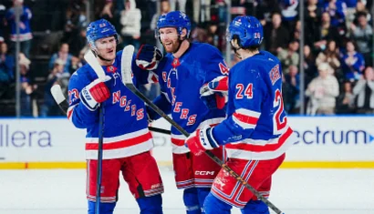 Rangers Ride Third-Period Surge to 4-2 Win Over Utah Mammoth