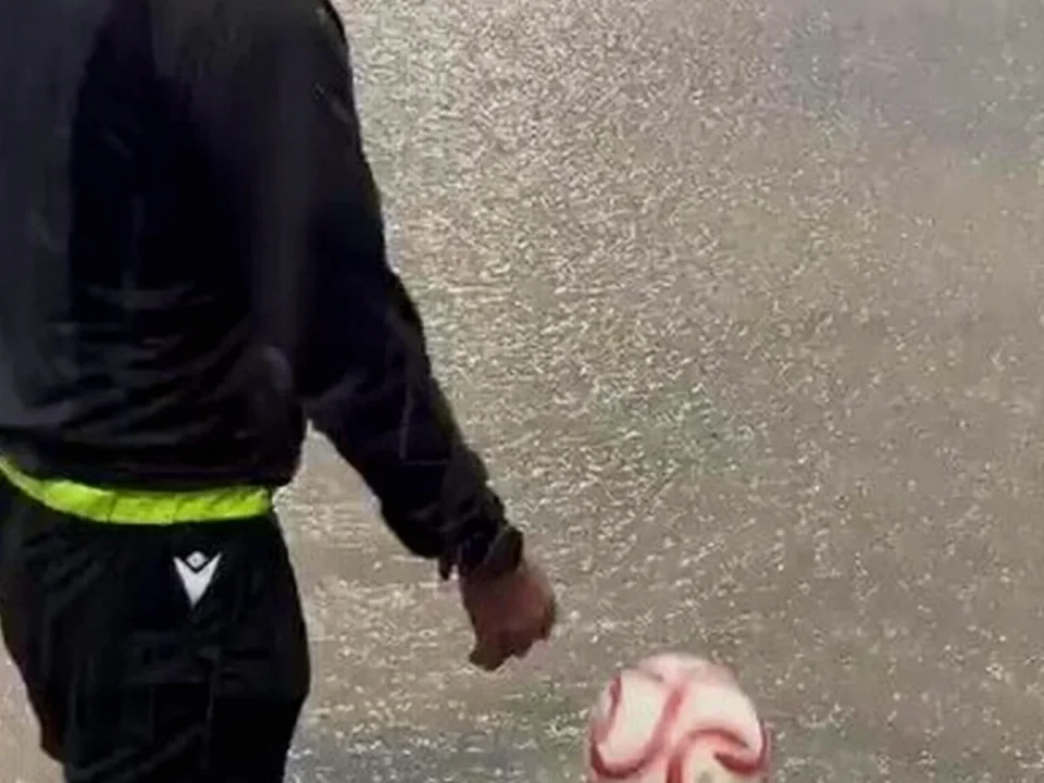 Peña Deportiva vs UCAM Murcia Called Off as Ball Floats on Flooded Pitch