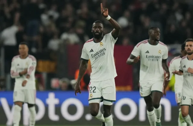 Rüdiger Heads Real Madrid’s Stunning 4-3 Champions League Comeback at Roma