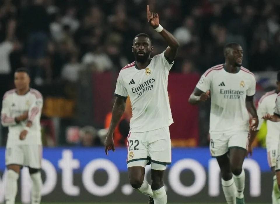 Rüdiger Heads Real Madrid’s Stunning 4-3 Champions League Comeback at Roma