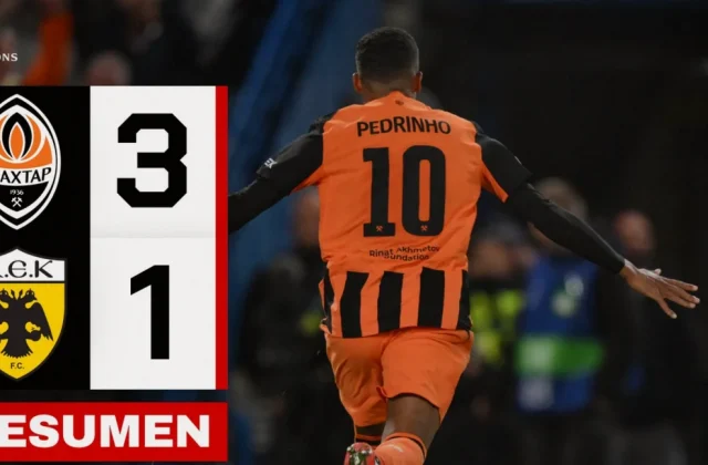 Shakhtar Seal 3-1 Win Over AEK With Late Tobías and Mendoza Goals