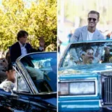 San Jose Sharks Arrive in Vintage Cars for Home Opener