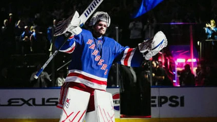 Igor Shesterkin Scores Historic Goal in Rangers’ Rout of Lightning