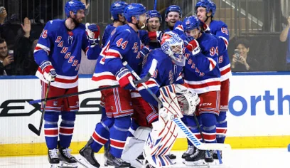 Igor Shesterkin Nets First NHL Goal as Rangers Rout Lightning