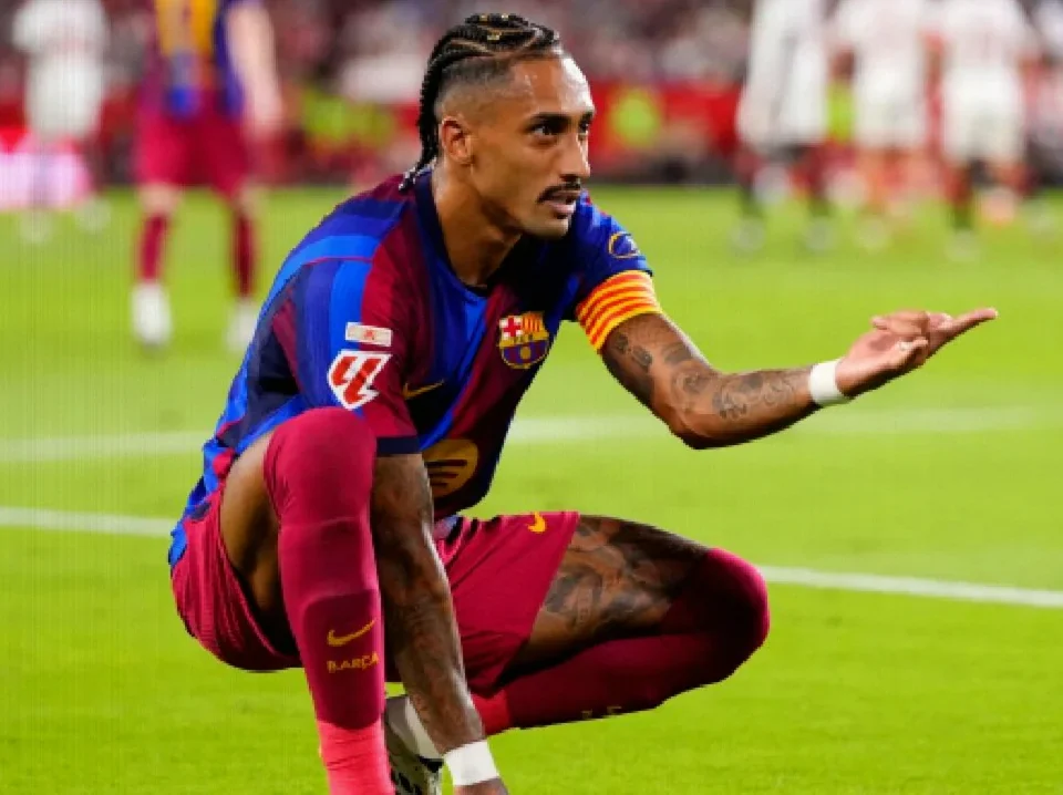 Flick Confirms Raphinha Out for Barcelona’s Getafe and Galatasaray Tests